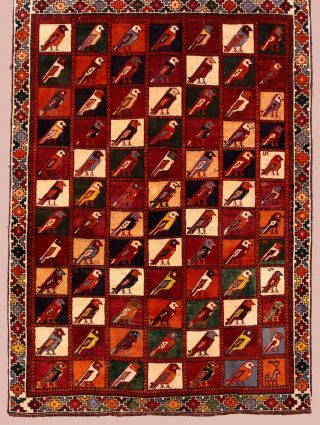 Handgeknüpfte Persischer Gabbeh Ca.  (158 X 100) Cm Gereinigt Bild