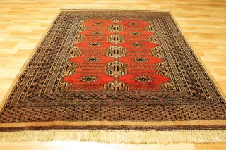 Alter Afghan Buchara 180x128cm Orient Teppich Carpet Tappeto Tapis Afghan 3598 Bild
