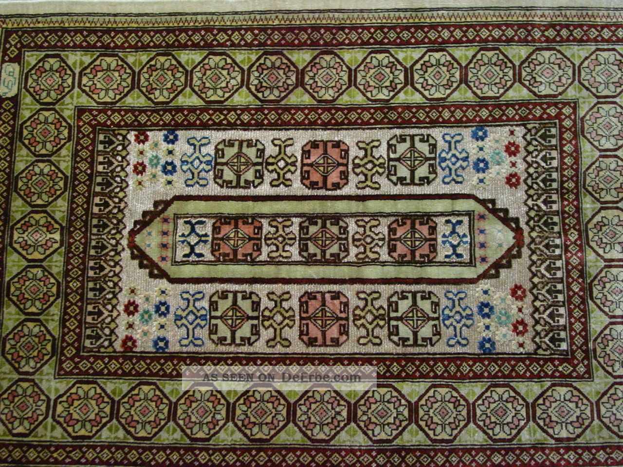 Hereke Palastteppich Seide / Brokat Um 1920 Türkei Teppiche & Flachgewebe Bild