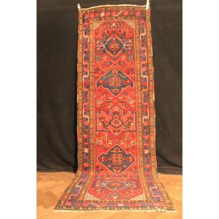 Antik Alter Handgeknüpfter Perser Sammler Teppich Iris Old Carpet Läufer Rug Bild