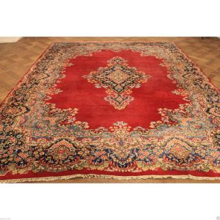 Prachtvoller Edeler Handgeknüpfter Orient Blumen Teppich Royal 355x270cm Carpet Bild