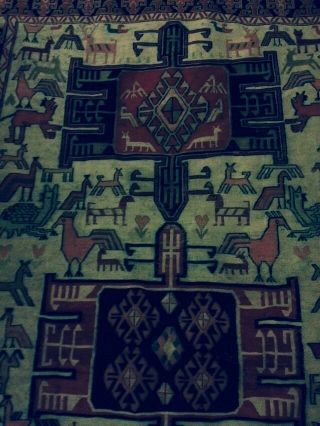 Sumach,  Sumakh,  Handgeknüpft,  Orient Teppich,  Ca.  190 X 120 Cm Bild