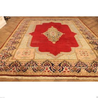Prachtvoller Edeler Handgeknüpfter Orient Blumen Teppich Royal 380x280cm Carpet Bild