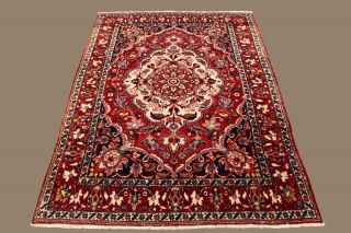 Ein Alter Persischer Teppich Ca.  (211x147) Cm Bachtiyar Handgeknüpft Bild