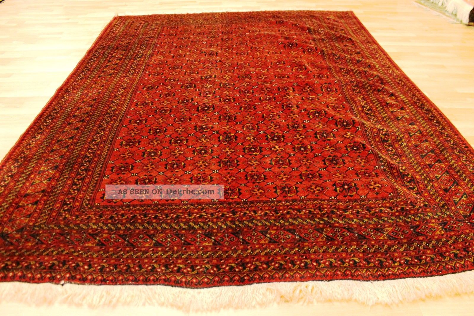 Alter Afghan Buchara 275x200cm Orient Teppich Carpet Tappeto Tapis Afghan 3420 Teppiche & Flachgewebe Bild