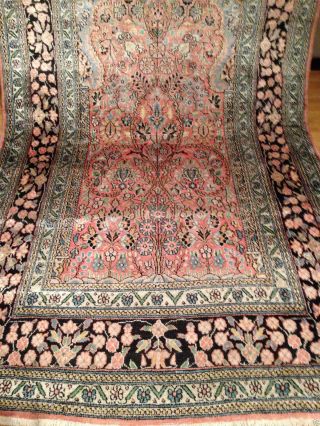 Teppich Handgeknüpft Natur Seide Kaschmir 167x97cm Carpet Tappeto Tapis Top Bild