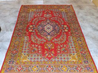 Teppich Orientteppich 240 X 154 Perser Antik Selten Bild