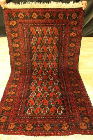 Alter Afghan Buchara 174x96cm Orient Teppich Carpet Tappeto Tapis Afghan 3511 Bild