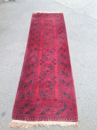 Toller Teppich Aus Turkmenistan Läufer 267 X 79 Cm Antiker Teppich Bild