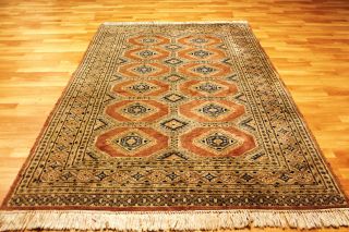 Feiner Buchara Mit Seide 205x125cm Orient Teppich Carpet Tapis Afghan 3509 Rug Bild