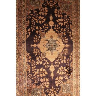 Schöner Prachtvoller Handgeknüpfter Seiden Teppich Medaillon 160x90cm Carpet Bild