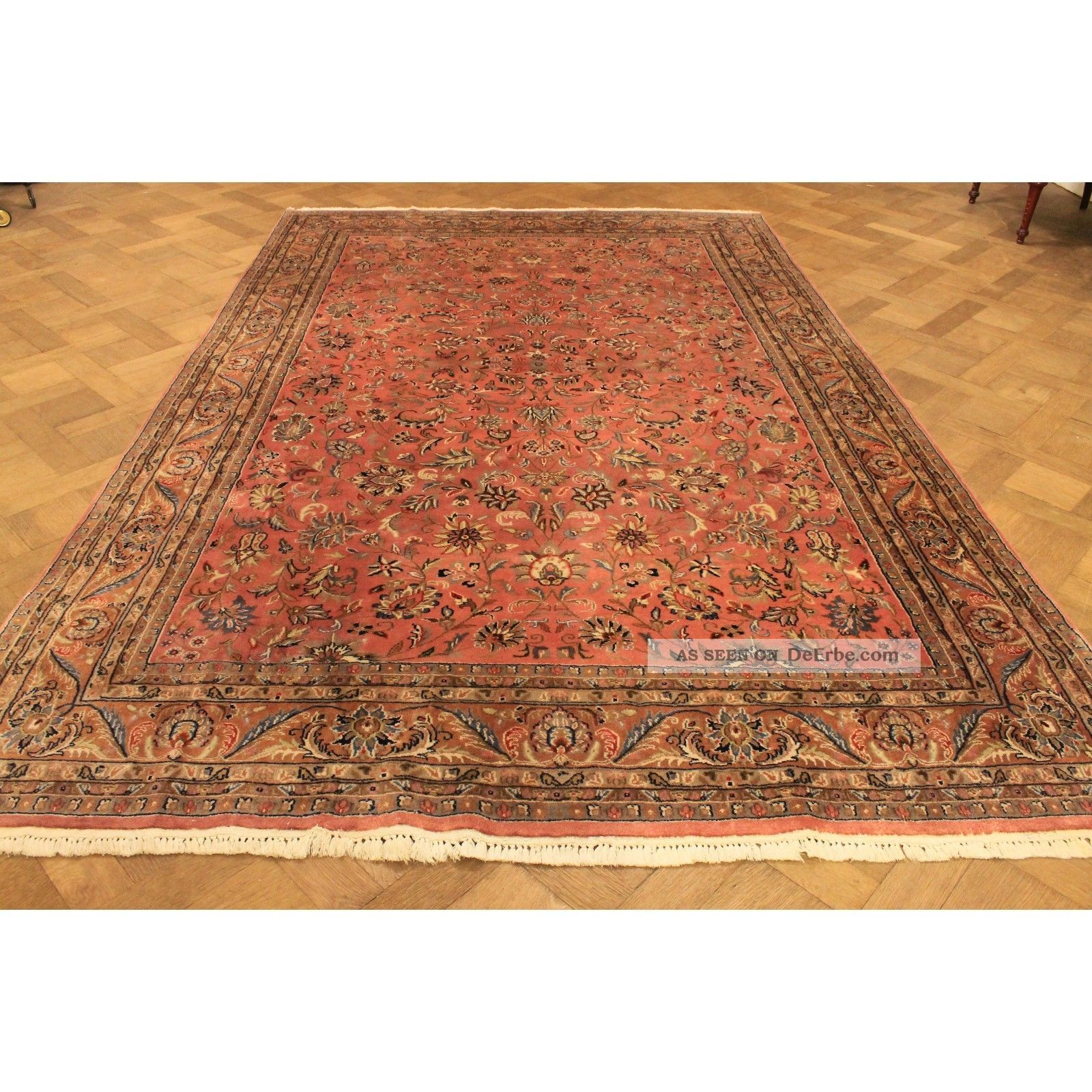 Königlicher Handgeknüpfter Perser Palast Teppich Blumen Teppich 300x200cm Rug Teppiche & Flachgewebe Bild