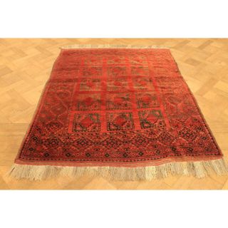 Schöner Antiker Handgeknüpfter Orient Perser Teppich Afghan Art Deco 145x190cm Bild