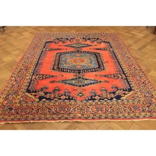 Antiker Handgeknüpfter Perser Teppich Wiss Iris Tappeto Carpet Rug 280x210cm Bild