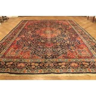 Semi Antik Feiner Handgeknüpfter Orient Perser Palast Teppich Tappeto 350x250cm Bild