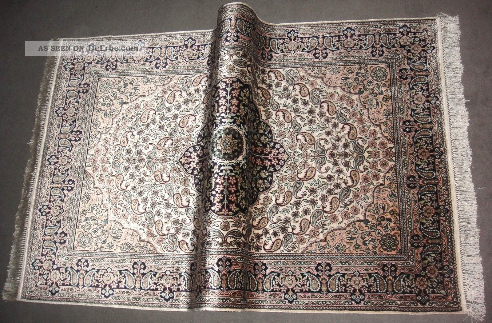 Orient Seidenteppich G H Ooom,  100 Seide Auf Seide,  Handgeknüpft 1 Milion Knote Teppiche & Flachgewebe Bild