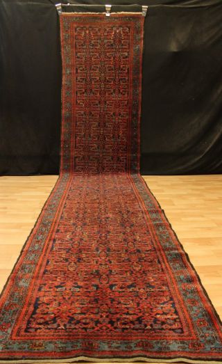 Alter Antiker Malayer 510x106 Teppich Tappeto Läufer Galerie 3483 Carpet Rug Bild