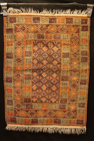 Alter Afghan Buchara 126x96cm Orient Teppich Carpet Tappeto Tapis Afghan 3444 Bild