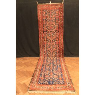 Wunderschöner Antiker Handgeknüpfter Orientteppich Läufer Herati Rug 105x400cm Bild