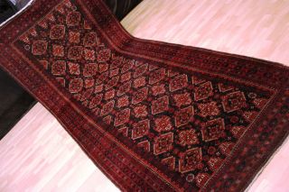 60 Jahre Antiker Afghan Erzari Kazak Gashgai Orient Teppich Rug Carpet 350x150cm Bild