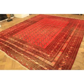 Schöner Handgeknüpfter Orientteppich Afghan Art Deco Tappeto Carpet 300x400cm Bild