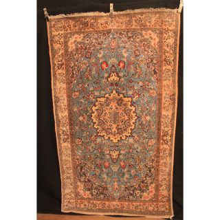 Antiker Schöner Feiner Handgeknüpfter Orientteppich Tudescht Korkwolle 135x220cm Bild