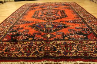 Alter Antiker Wiss 330x230cm Heriz Orient Teppich 3419 Rug Carpet Tappeto Rug Bild