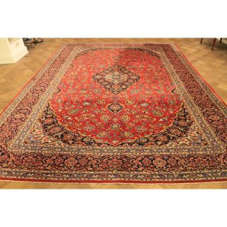 Prachtvoller Handgeknüpfter Orient Palast Teppich Blumen Muster 290x400cm Carpet Bild