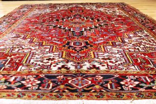 Alter Antiker Heriz 335x230 Cm Orient Teppich Galerie 3389 Rug Carpet Tappeto Bild