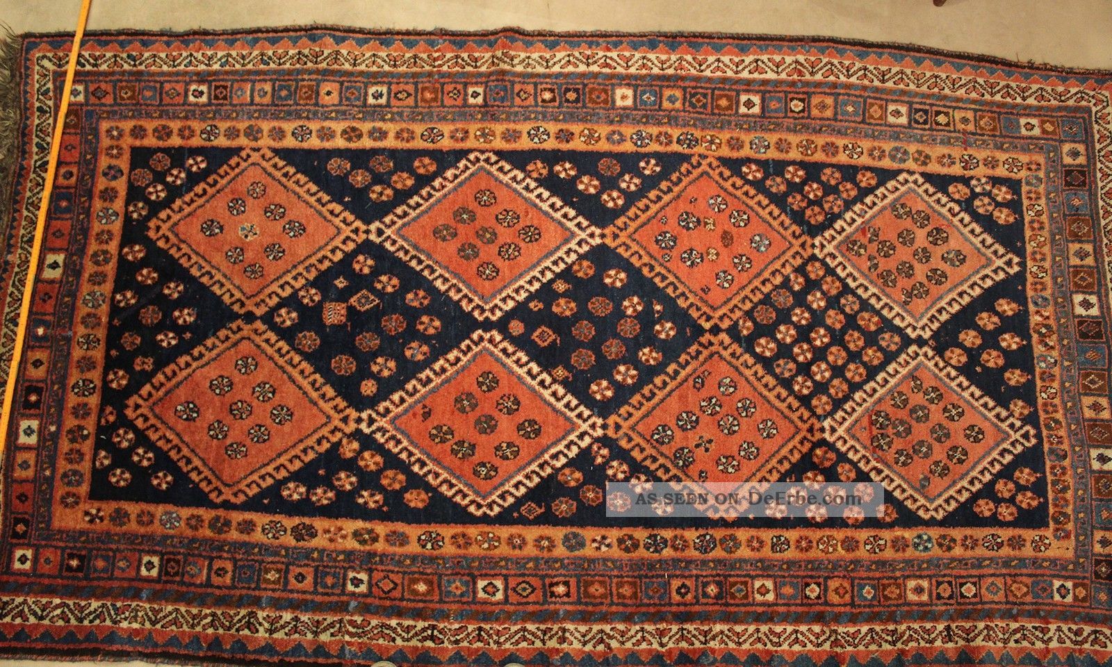 Antiker Teppich Orientteppich Wolle 2,  78 X 1,  44 M,  Brücke / Antique Carpet Wool Teppiche & Flachgewebe Bild
