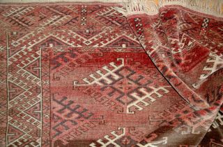 Antiker Orientteppich Jomut Yomout 325x225 Torkmen Antique Nomad Tribal Rug Bild