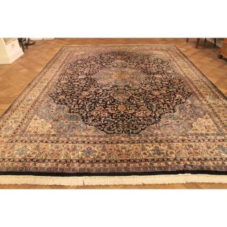 Königlicher Handgeknüpfter Orient Palast Teppich Blumen Muster 290x380cm Rug Bild