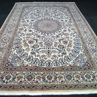 Feiner Orient Teppich Beige Blau 364 X 249 Cm Perserteppich Seide Silk Rug Tapis Bild
