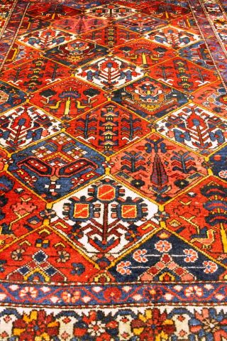 Alter Felder Bilder Bachtiar 205x155cm Orient Teppich Tappeto Carpet Rug 3369 Bild