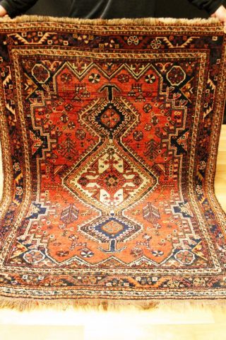 Alter Antiker Gaschgai 160x120 Orient Teppich Tappeto Carpet Schiraz 336rug Bild