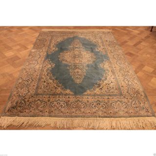 Prachtvoller Edeler Handgeknüpfter Orient Blumen Teppich Royal 280x190cm Carpet Bild