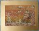 Storch Auf Wiese Jugendstil Petit Point Feine Stickerei Um 1900 Goldfäden Teppiche & Flachgewebe Bild 3