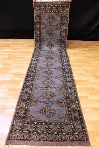 Feiner Buchara Läufer 340x76 Cm Orient Teppich Carpet Tappeto Tapis Afghan 3345 Bild