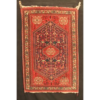 Antiker Schöner Handgeknüpfter Orient Perser Teppich Gashgai Zenneh 100x155cm Bild