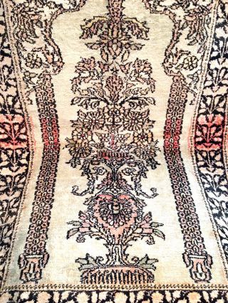 Teppich Handgeknüpft Seide Kaschmir 93x61 Cm Carpet Tappeto Tapis Bild
