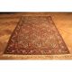 Antik Alter Handgeknüpfter Orientteppich Afghan Art Deco Esari Teppich 210x130cm Teppiche & Flachgewebe Bild 1