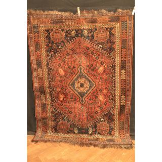 Antiker Alter Handgeknüpfter Perser Orient Sammler Teppich Schirwan/gascga Old Bild