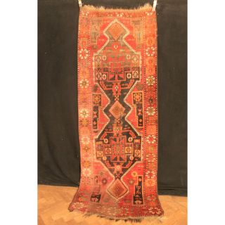 Antiker Handgeknüpfter Kazak Kasak Kaukasus Carpet Tappeto Rug Tapis 100x260cm Bild