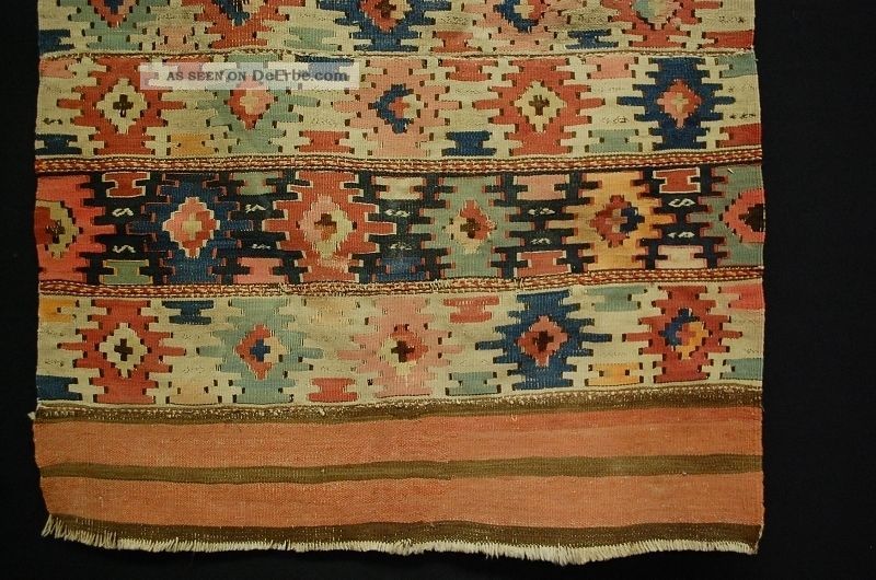 Antiker Kilim Kelim Kaikasien Caucasia Ca:; 120x74cm Teppiche & Flachgewebe Bild