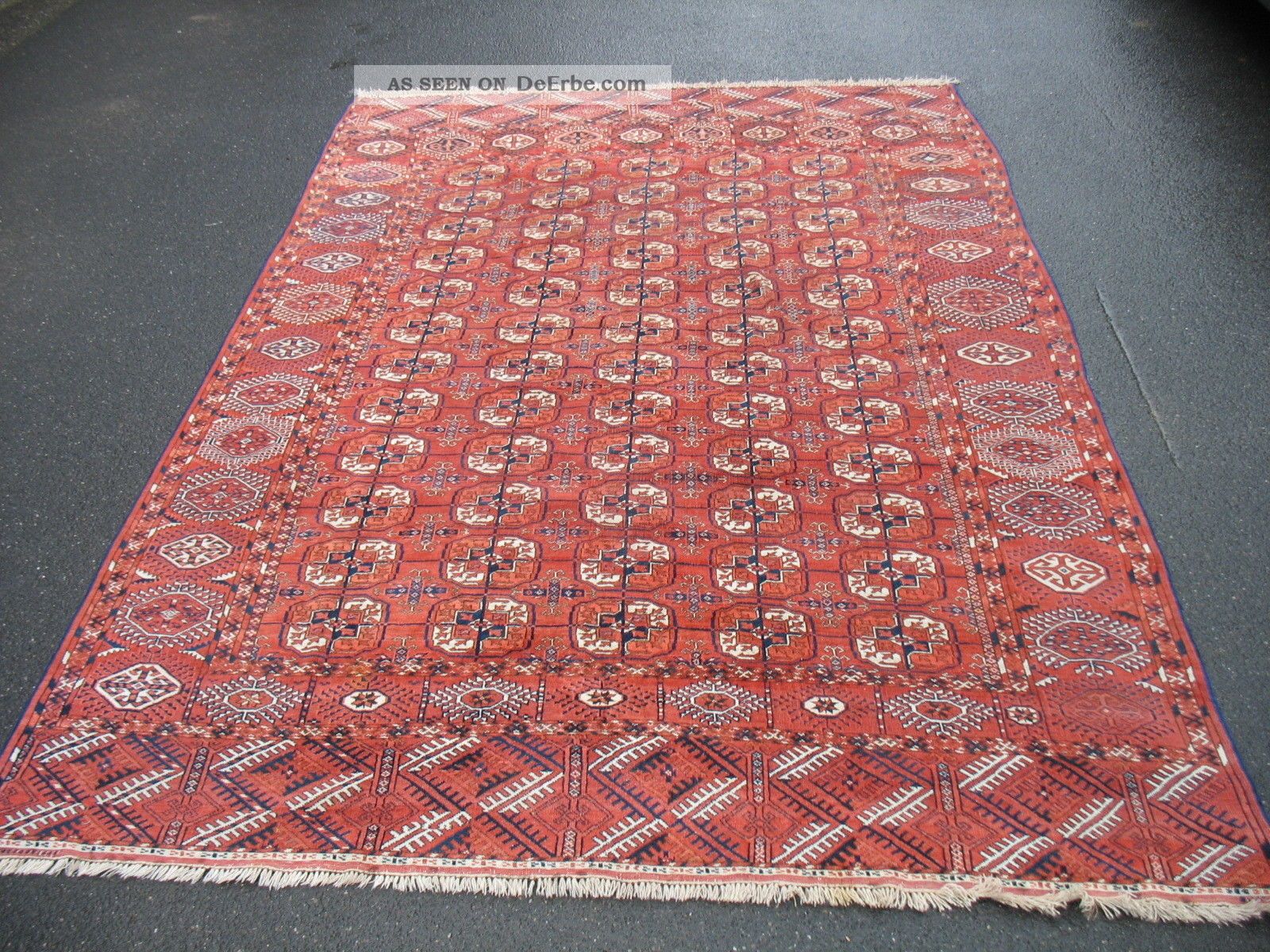 Antiker Bouchara Teppich Aus Turkmenistan Ca,  328 X 215 Cm 1.  - Teppiche & Flachgewebe Bild
