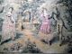 Alter Wandteppich Tapisserie Gobelin Wolle Frankreich 19.  Jahrhunderts Teppiche & Flachgewebe Bild 3