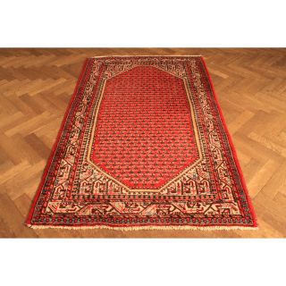 Alter Handgeknüpfter Perser Orient Palast Teppich Sa Rug Mir Tappeto130x210cm Bild