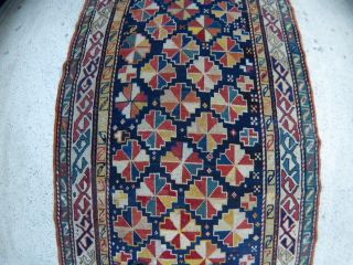 Antiker Kaukasiche Teppich Kasakgutem - W/w - 1920 Maße - 200x110cm Bild