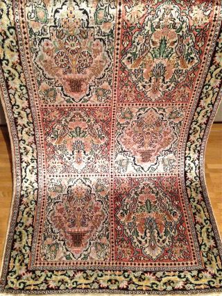 Handgeknüpft Natur Kaschmir Seide Silk 120x77 Cm Carpet Tappeto Tapis Top Bild