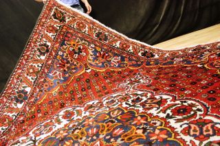 50 - 60 Jahre Antiker Blumen Bachtiar Orient Teppich Rug Carpet Heriz Kazak Bild